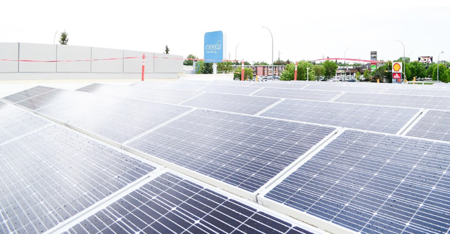 Wascana Solar Co-op’s first solar panel array on the roof of the North Albert Branch of Conexus Credit Union, has generated a total of 210,000 kWh since its installation in 2019.